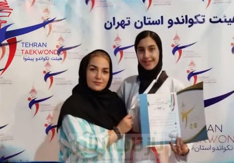 رعنا الماسی تکواندوکار نوجوان پیشوایی نایب قهرمان استان تهران شد
