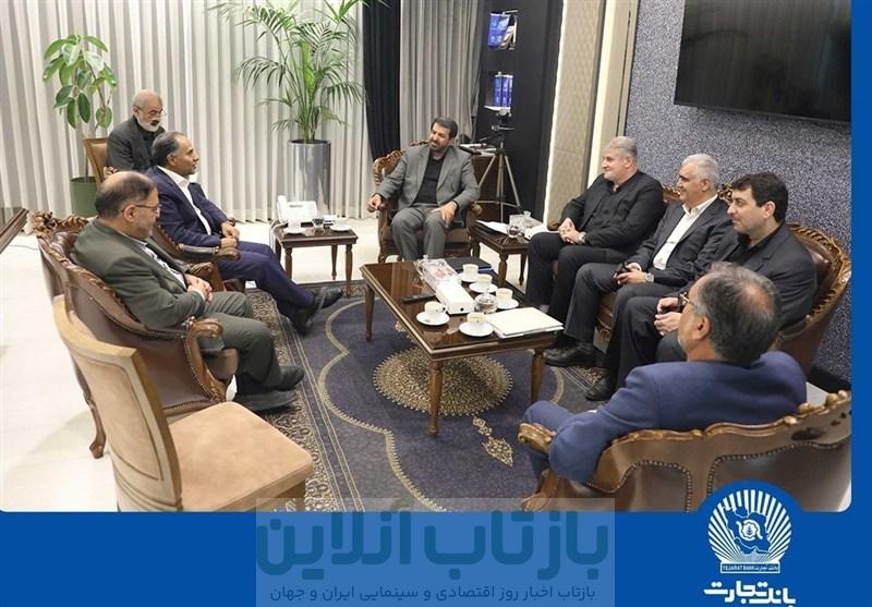 مدیر عامل بانک تجارت میزبان استاندار همدان و نماینده تویسرکان