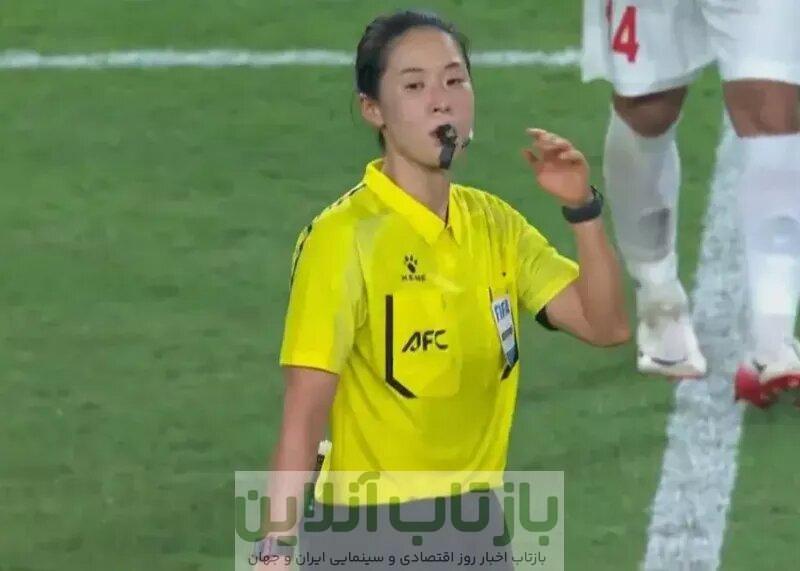 اولین داور زن تاریخ یک بازی ملی ایران!