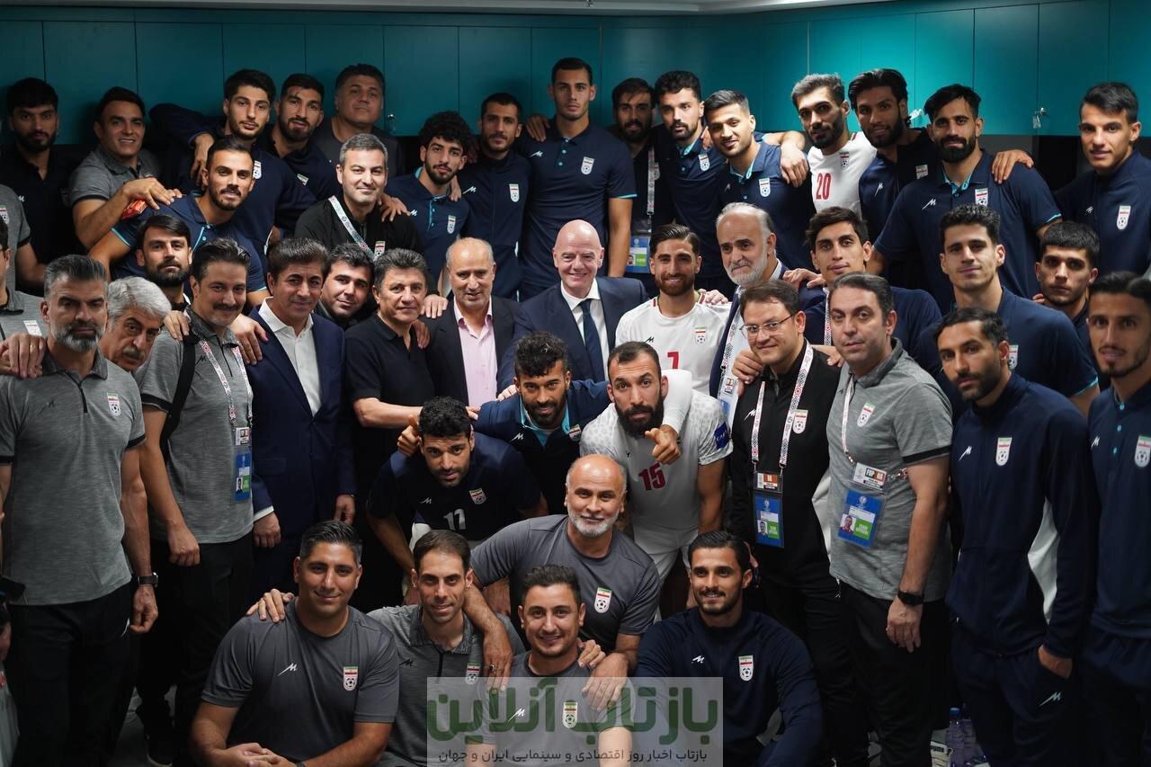 عکس | خنده‌های از ته دل رئیس فیفا پس از شکست ایران