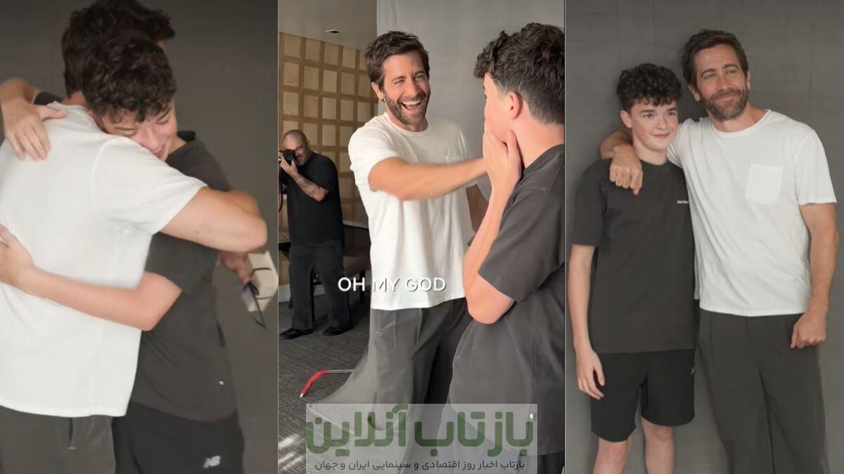 سوپرایز بازیگر جوان توسط اسطوره هنری‌اش/عکس
