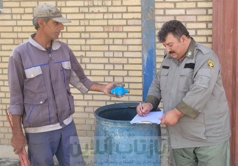 قطع انشعاب آب 4 واحد صنعتی متخلف در ورامین