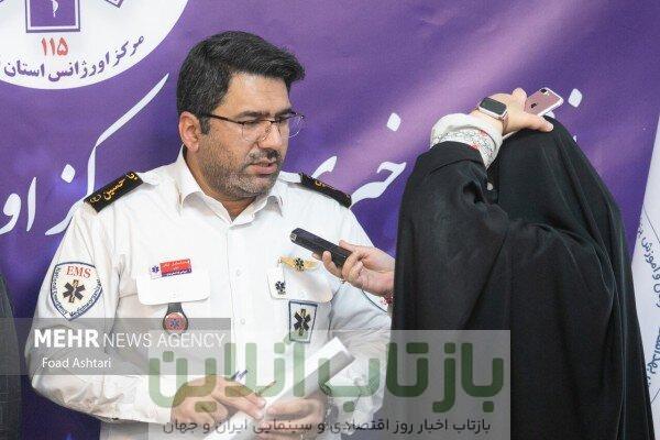 ثبت ۲۵ هزار و ۵۳۰ ماموریت اورژانس در هفته گذشته