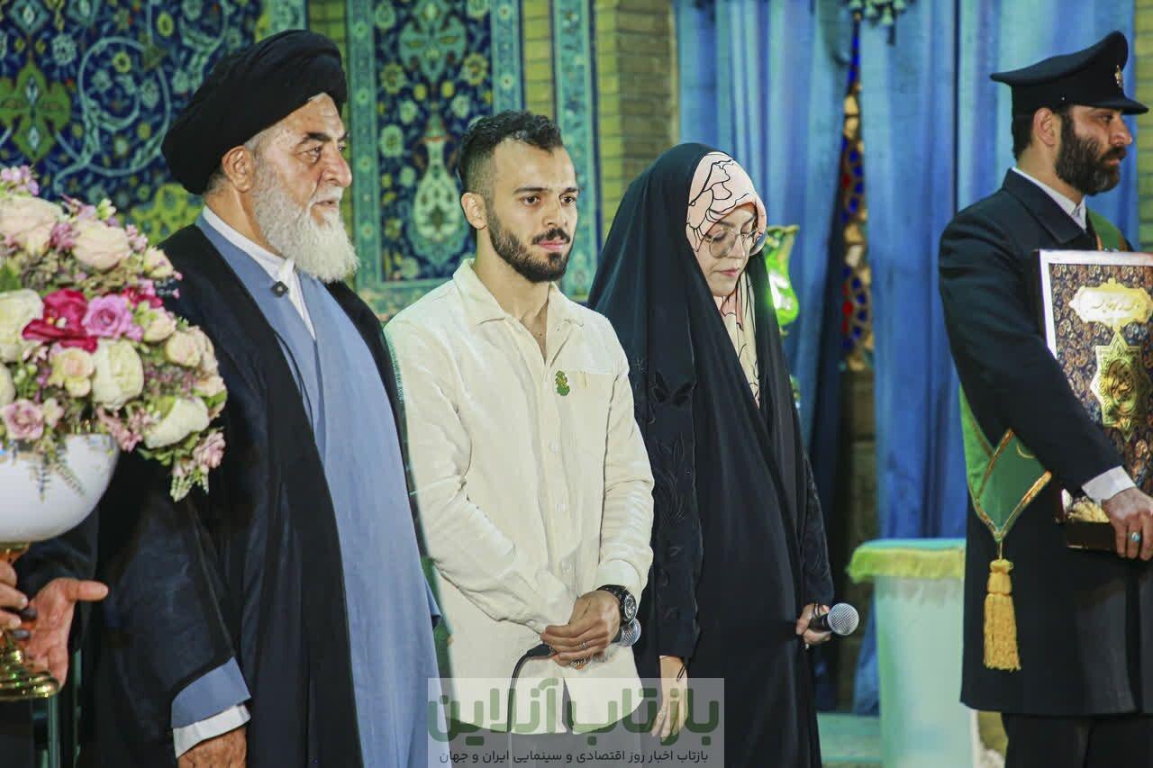 عکس| مرد سال فوتسال آسیا خادم افتخاری مسجد جمکران