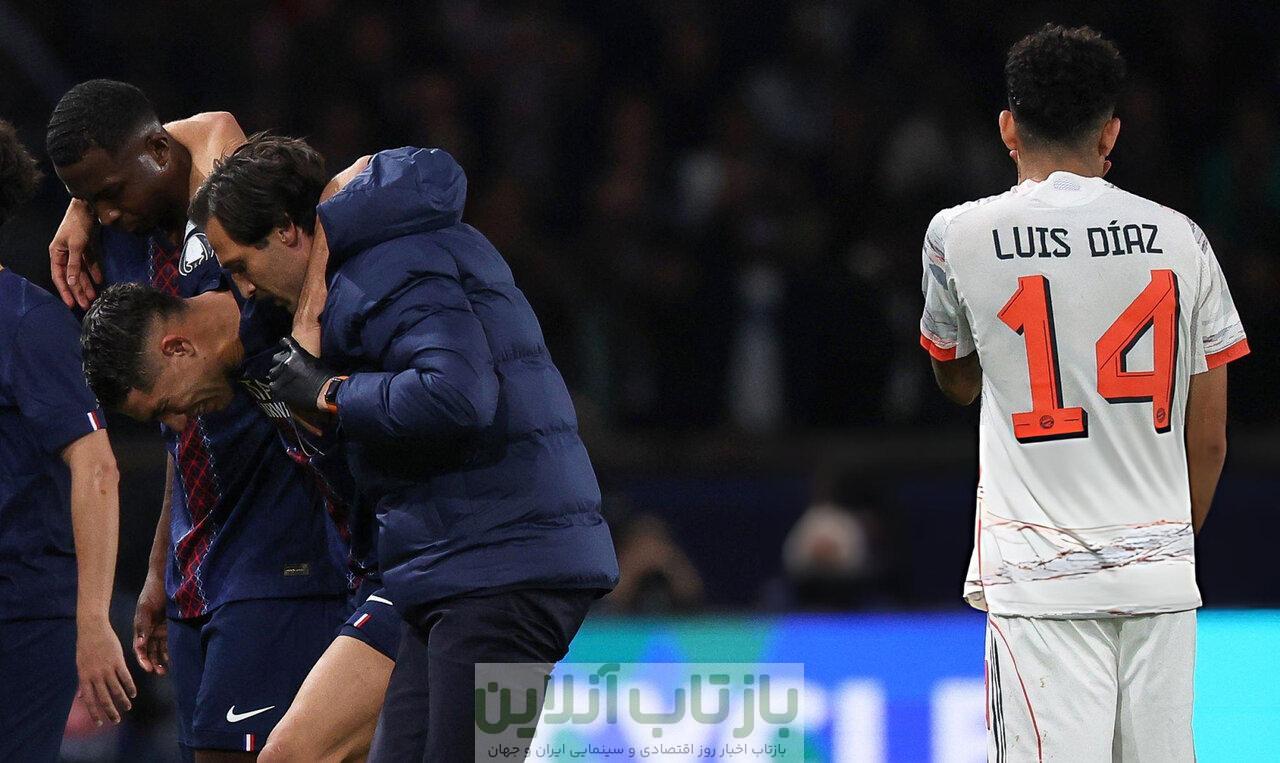 تصاویر بدترین حادثه هفته چهارم لیگ قهرمانان اروپا؛ اشرف تا آستانه غش رفت!