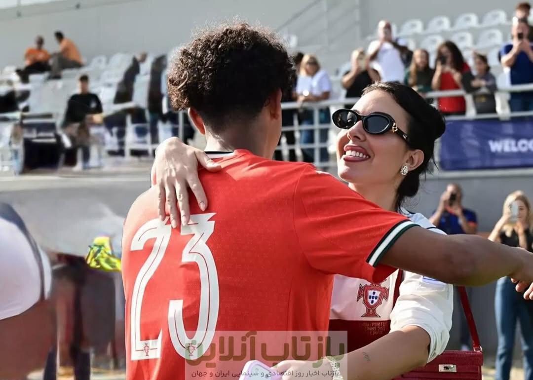 عکس| عشق جورجینا به کریستیانو جونیور