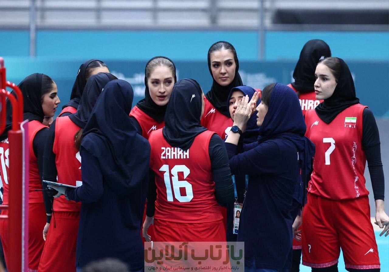عکس| زنان والیبالیست ایران در ریاض به یاد صابر