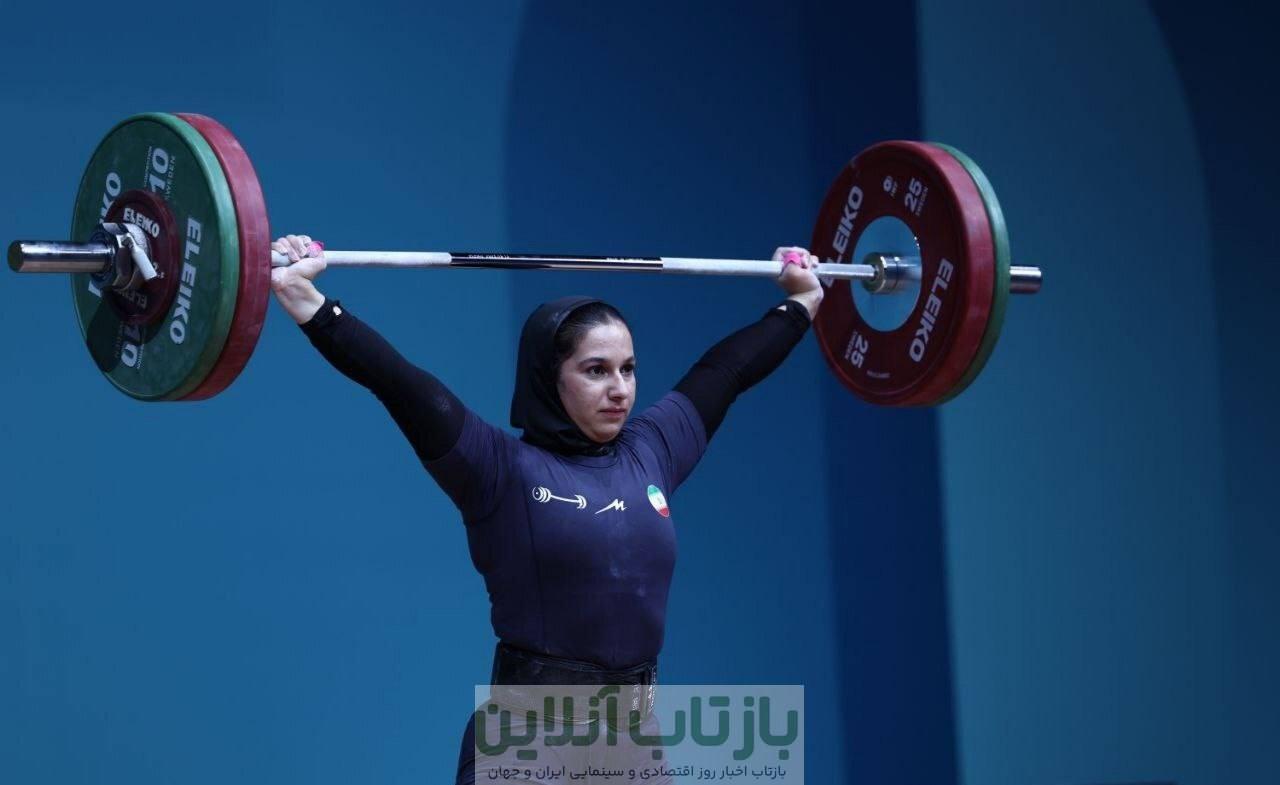 مدال برنز ملی‌پوش وزنه برداری زنان در دوضرب و مجموع