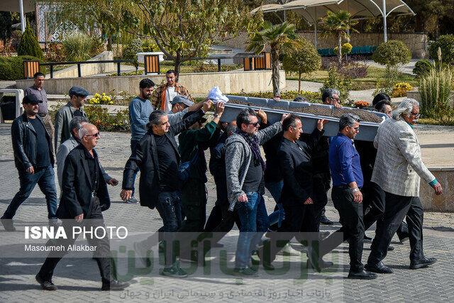گزارش تصویری| جای خالی هنرمندان در بدرقه همایون ارشادی