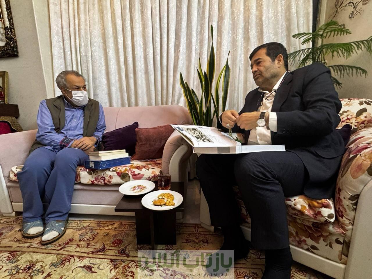 عیادت وزیر ورزش و جوانان از ابراهیم افشار