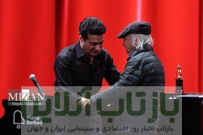 تصویر جدید شفیعی کدکنی به همراه همایون شجریان در برج میلاد