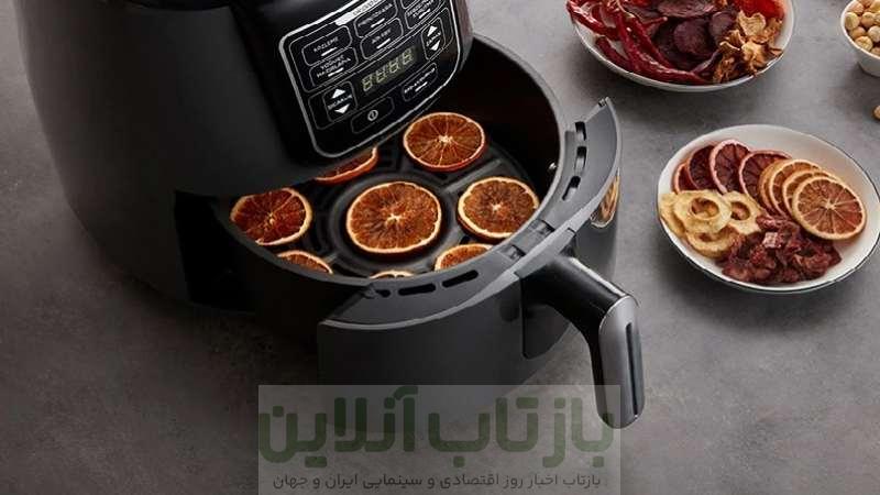خشک کردن میوه با سرخ کن بدون روغن 1 خشک کردن میوه