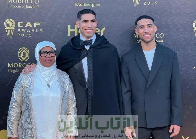 عکس| ورود عجیب اشرف حکیمی با اسکوتر به مراسم بهترین‌ها