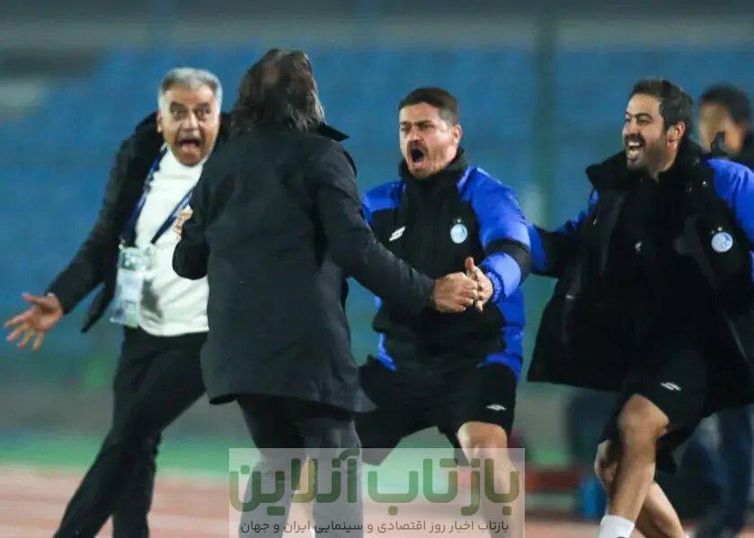 عکس| انفجار وریا غفوری بعد از گل استقلال