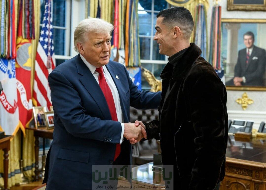 عکس | ادعای عجیب وزیر ترامپ؛ رونالدو را در کاخ سفید نشناختم!