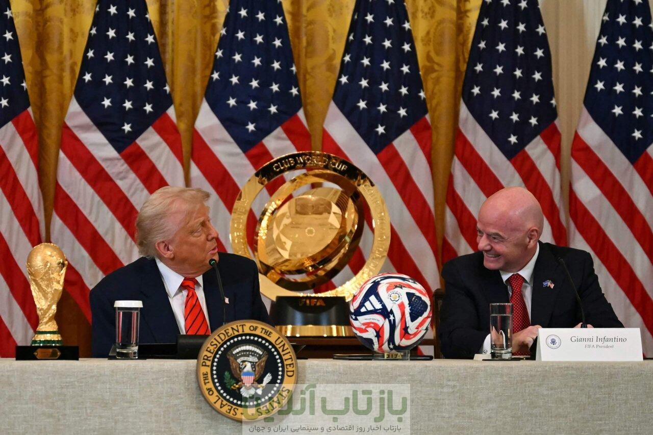 عکس| ورود دونالد ترامپ روی فرش قرمز فیفا