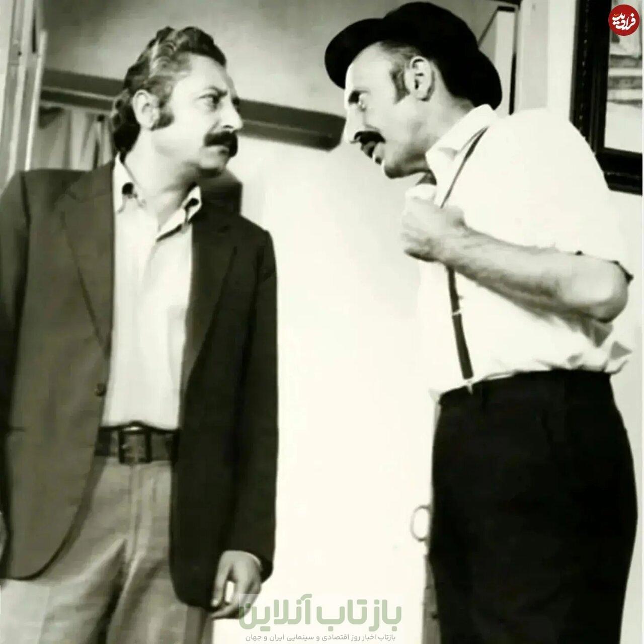 عکس/ جمشید مشایخی ۳۸ ساله در کنار مرتضی احمدی ۴۸ ساله؛ سال ۱۳۵۱