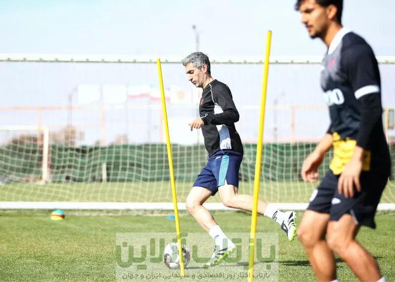 عکس | جباری در تمرین مس زیدان شد!