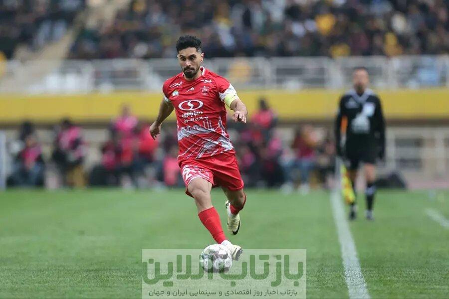 عکس | کاپیتان پرسپولیس در لباس دامادی؛ توپ فوتبال در عروسی ستاره دربی‌