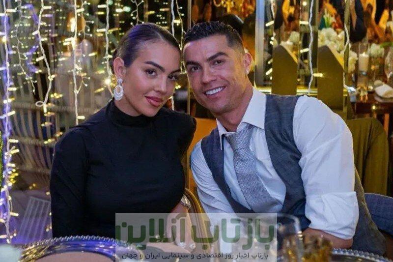 عکس| لحظات عاشقانه کریستیانو رونالدو و جورجینا در گلوب ساکر