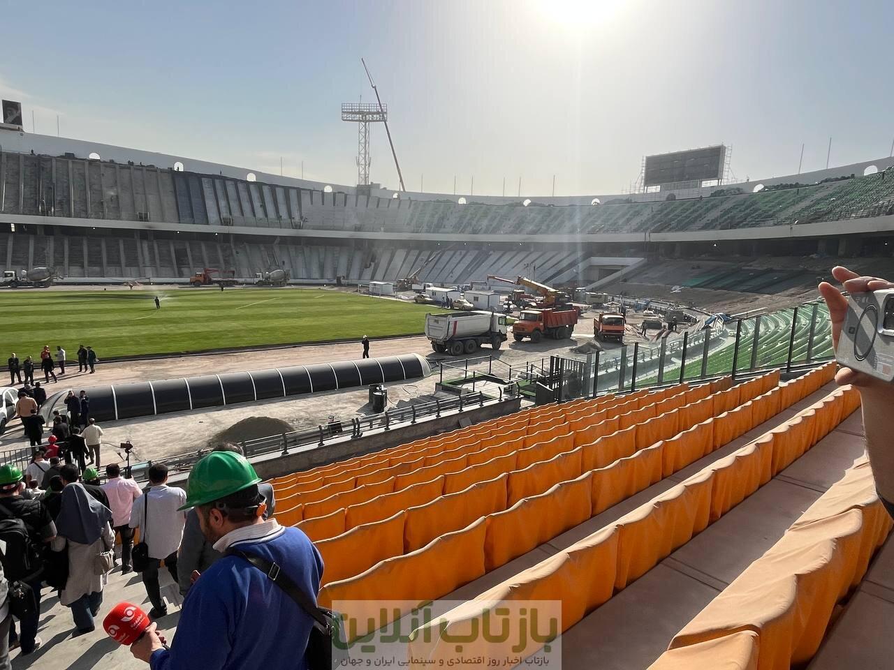 عکس | آخرین وضعیت بازسازی ورزشگاه آزادی